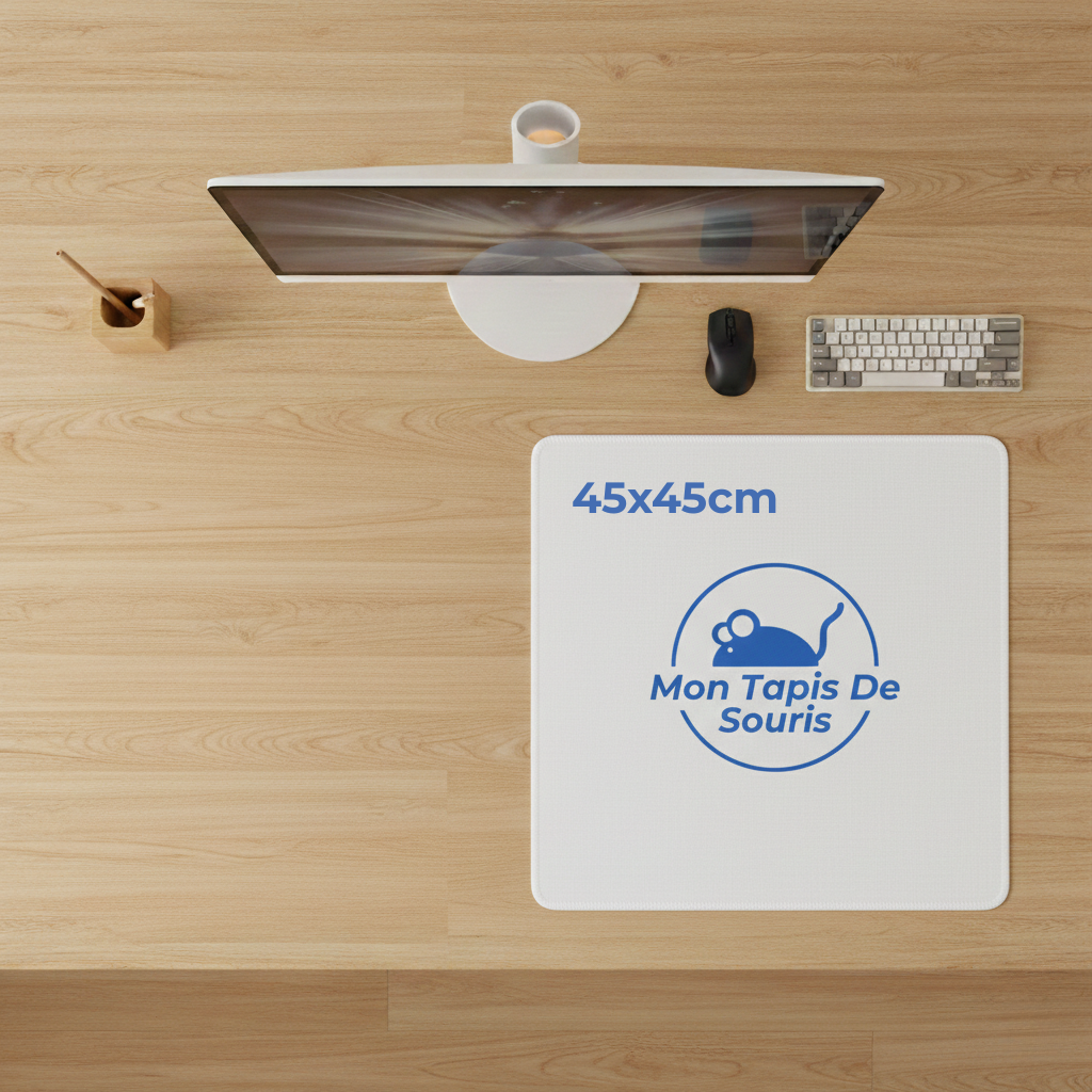 Tapis de souris personnalisé 45x45 cm